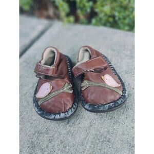 See Kair Run Leather Shoes With Birds Toddler Size 5